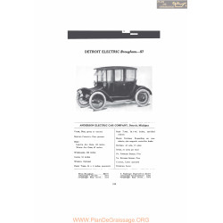 Anderson Detroit Electric Brougham 57 Fiche Info Mc Clures 1916