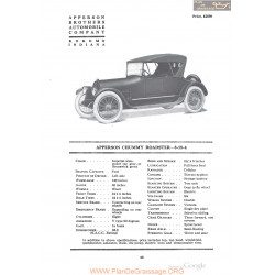 Apperson Chummy Roadster 8 18 4 Fiche Info 1918