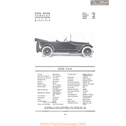 Buick D 6 45 Fiche Info 1916