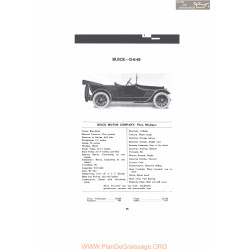 Buick D 6 45 Fiche Info Mc Clures 1916