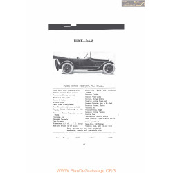 Buick D 6 55 Fiche Info Mc Clures 1916