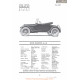 Buick Roadster K 6 44 Fiche Info 1920