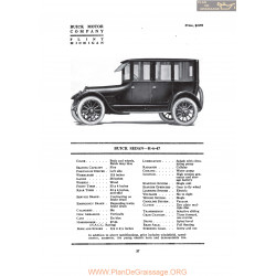 Buick Sedan H 6 47 Fiche Info 1919