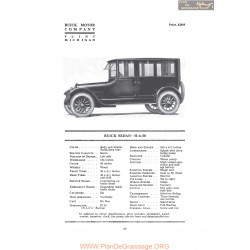 Buick Sedan H 6 50 Fiche Info 1919