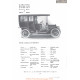 Cadillac 30 Limousine Fiche Info 1910