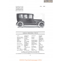 Cadillac Brougham Type 53 Fiche Info 1916