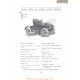 Cadillac K Runabout Fiche Info 1907