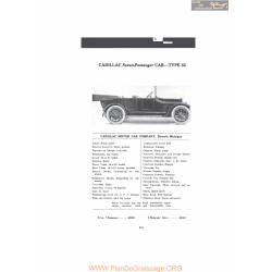 Cadillac Seven Passenger Car Type 53 Fiche Info Mc Clures 1916