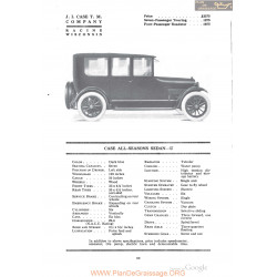 Case All Seasons Sedan U Fiche Info 1918
