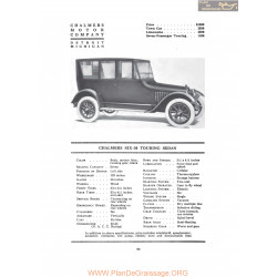 Chalmers Six 30 Touring Sedan Fiche Info 1917