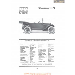 Chevrolet Baby Grand Touring F5 Fiche Info 1917