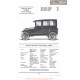Chevrolet Superior Four Ninety Sedan Fiche Info 1922