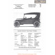 Chevrolet Superior Four Ninety Touring Fiche Info 1922