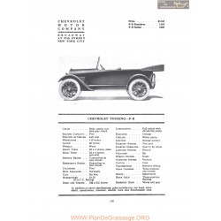 Chevrolet Touring Fb Fiche Info 1919