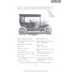 Clement Bayard Sidney B Bowman Model Clement Bayard Seven Persons Fiche Info 1907