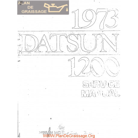 Datsun 1200 B110 Series 1973 Service Repair Manual