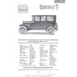 Crow Elkhart Sedan H 57 Fiche Info 1920
