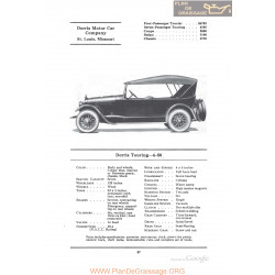Dorris Touring 6 80 Fiche Info 1922