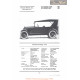 Durant Touring A22 Fiche Info 1922
