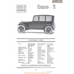 Elcar Sedan G Four Fiche Info 1920