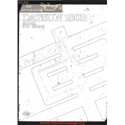 Datsun 180b 610 Series Service Manual