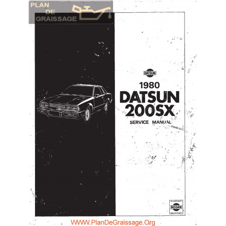 Datsun 200sx S110 1980 Service Manual
