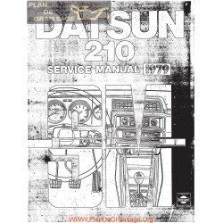 Datsun 210 B310 1979 Service Manual