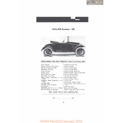 Hollier Roadster 158 Fiche Info Mc Clures 1916