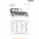 Hudson Super Six Limousine Fiche Info 1916