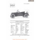 Hupp Hupmobile Roadster R Fiche Info 1919