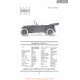 Hupp Hupmobile Touring R Fiche Info 1919