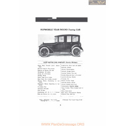 Hupp Hupmobile Year Round Touring Car Fiche Info 1916 V2