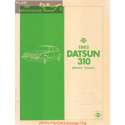 Datsun 310 1982 Factory Service Manual