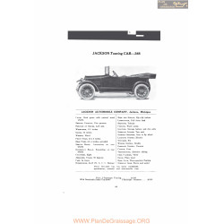 Jackson Touring Car 348 Fiche Info Mc Clures 1916