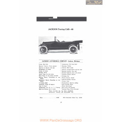 Jackson Touring Car 68 Fiche Info Mc Clures 1916