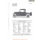 King Eight Roadster Fiche Info 1917