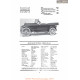 Kline Kar Touring Series H 6 42 Fiche Info 1919