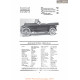Kline Kar Touring Series H 6 42 Fiche Info 1919