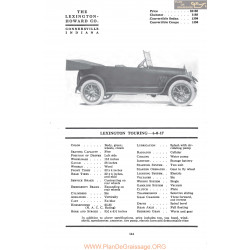 Lexington Touring 6 0 17 Fiche Info 1917