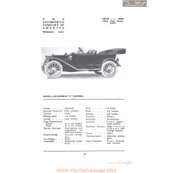 Locomobile L Torpedo Fiche Info 1912