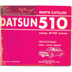 Datsun 510 A10 1978 Parts Catalog