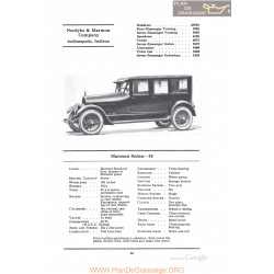 Marmon Sedan 34 Fiche Info 1922