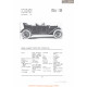Marmon Thirty Two Touring Car Fiche Info 1912