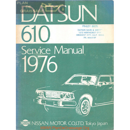 Datsun 610 1976 Series Factory Service Manual