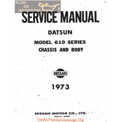 Datsun 610 Series 1973 Chassis And Body Service Manual