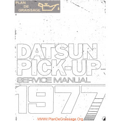 Datsun 620 Pick Up 1977 Series Service Manual