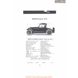 Mercier Runabout 22 72 Fiche Info 1916