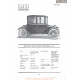 Milburn Light Electric Brougham 27 L Fiche Info 1920