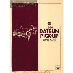Datsun 720 Pick Up 1980 Factory Service Manual