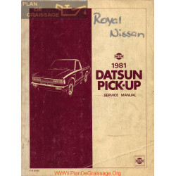 Datsun 720 Pick Up 1981 Factory Service Manual
